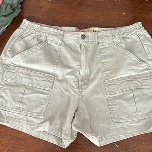 Tan cargo shorts